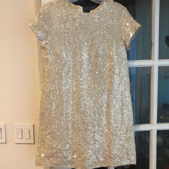Crewcuts Other - Crewcuts girls sz14 gold sequined shift dress